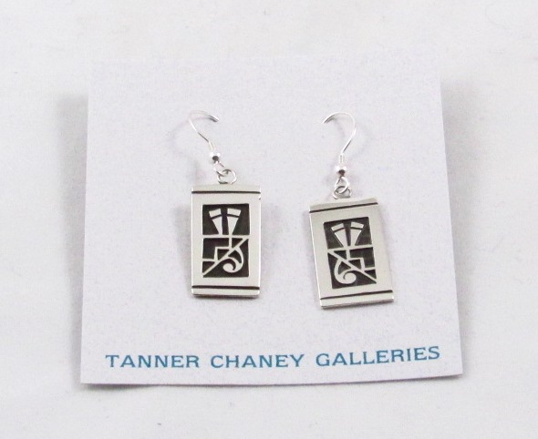 Tanner Chaney : Silver Jewelry Tim Yazzie Earrings 50195