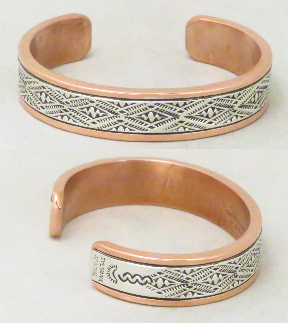 Navajo Randy Secatero スタンプワーク バングル
